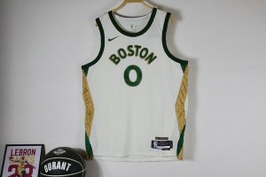 0 Tatum Celtics 24-25 city jersey white player version